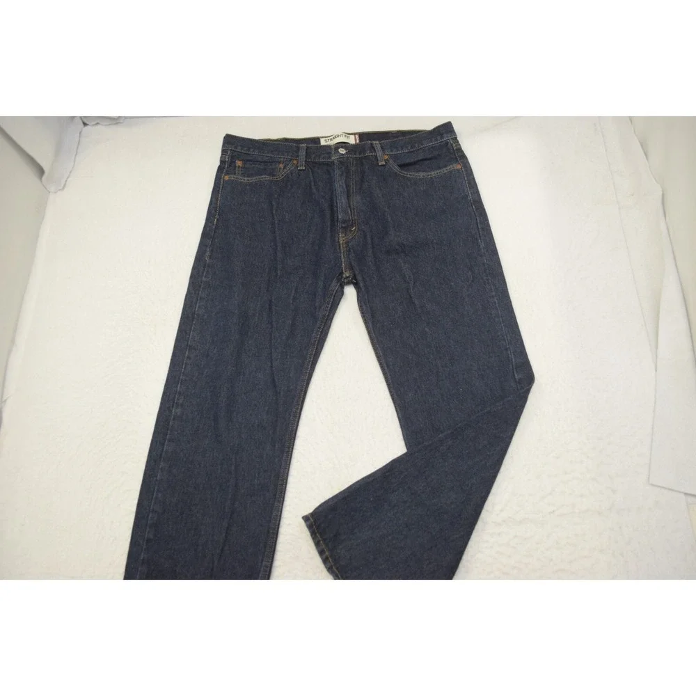 Levi's 505 Regular‎ Straight Fit Denim Blue Jeans Mens Size 40 x 30